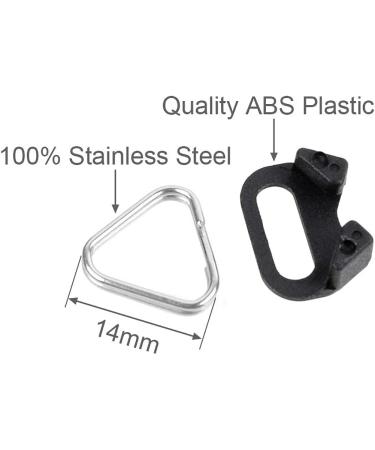 Foto&Tech 4-Piece Stainless Steel Lug Ring Camera Strap Adapter Set for Fujifilm, Leica, Nikon, Canon, Sony, Olympus, Pentax, Panasonic - ABS Cap Included - Buy Online on SooperMarket.com