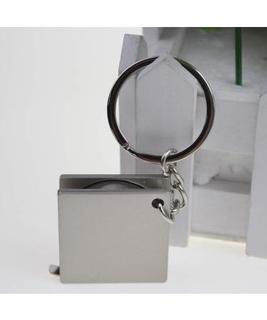 UTENEW Retractable Tape Measure Keychain 39.3Inches/100cm - Silver 2 Pack - Buy Online on SooperMarket.com