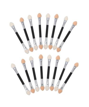 PLAFOPE 30pcs Eye Shadow Stick Double Dual-side Eyeshadow Brushes Eyeshadow Eye Mascara Aluminum
