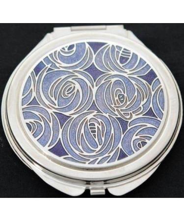 Sea Gems presented by Celtic Glass Designs Compact Mirror in a Mackintosh Roses Design. (Red) - Buy Online on SooperMarket.com