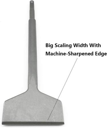 SPKLINE 3 Tile & Thinset Scaling Chisel SDS-Plus Shank - 10 Scraper for Walls & Floors | Compatible with SDS-Plus Hammers - Buy Online on SooperMarket.com