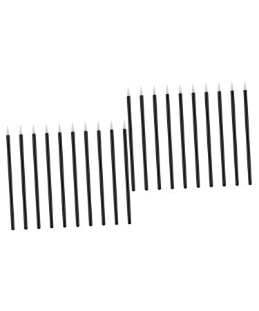 FRCOLOR 200 Pcs Liquid Makeup Eye Shadow Applicators Eye Liner Applicator Eyeliner Brush Applicator Eyebrow Brush Liquid Eyeliner Eye Makeup Applicators Tools White Eyelash Brush Cosmetic