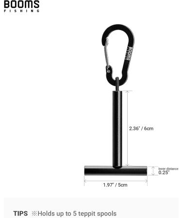 Booms Fishing SH1 Fly Fishing Tippet Spool Holder 2 Pack - Black (2pcs) - Buy Online on SooperMarket.com