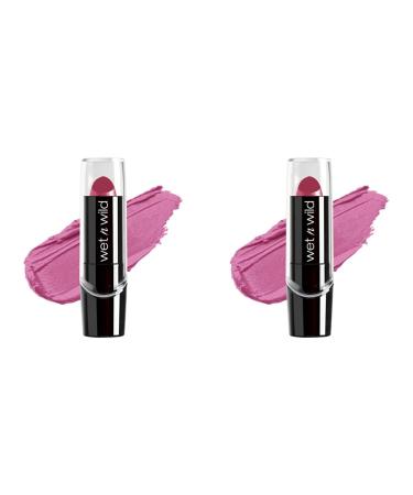 wet n wild Silk Finish Lipstick| Hydrating Lip Color| Rich Buildable Color| Light Berry Frost Pink (Pack of 2)