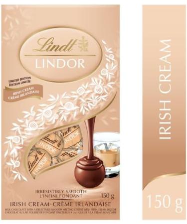 Lindt LINDOR Irish Cream Truffles 150 Gram Bag Limited Edition Christmas Chocolate - Buy Online on SooperMarket.com