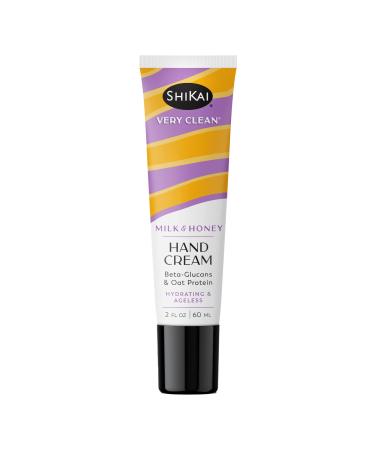 ShiKai Very Clean Hydrating Hand Cream (Milk & Honey 2 oz) | Moisturizer Lotion for Dry Skin | For Nourished Hydrated Hands