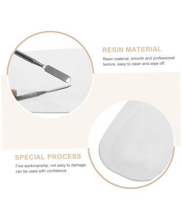 NOLITOY Makeup Palette Set - Stainless Steel Mixing & Nail Art Tool | Pro Cosmetology Kit - 12.6x7.5cm Painting Palette for Flawless Foundation & Makeup Application - Buy Online on SooperMarket.com
