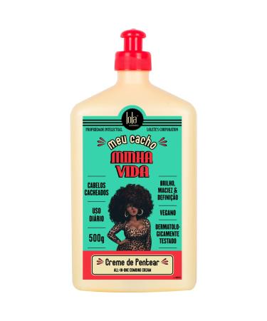 Linha Meu Cacho Minha Vida Lola Brasil - Creme de Pentear 500 Gr - (Lola Brasil My Cyrls, My Life Collection - Combing Cream Net 17.6 Oz)