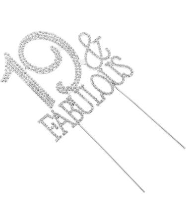 ibasenice 3pcs 19 60 Cupcake Toppers Cocktail Picks Birthday Cupcake Picks Birthday Cake Pick Cupcake Toothpick Dessert Toppers Crystal Birthday Appetizer Picks Big Crown Bride Cute - Buy Online on SooperMarket.com