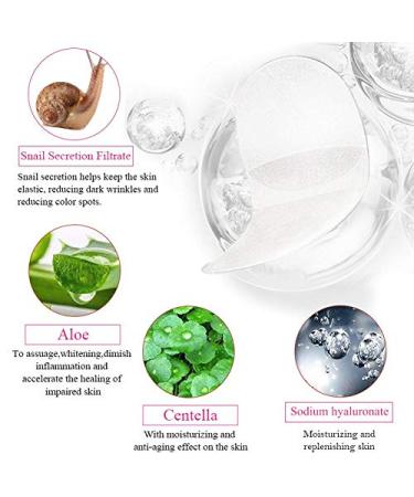 60 Pcs Snail Collagen Eye Patches Deep Moisture Dark Circle & Swelling Reducer | Calming Eye Flaps for Radiant Skin - Buy Online on SooperMarket.com