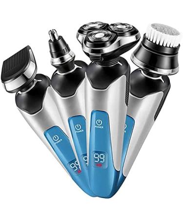GeRRiT Electric Razor for Men - Waterproof Rotary Shaver Cordless USB Rechargeable Beard Trimmer Ideal Gift for Husband & Dad - Buy Online on SooperMarket.com