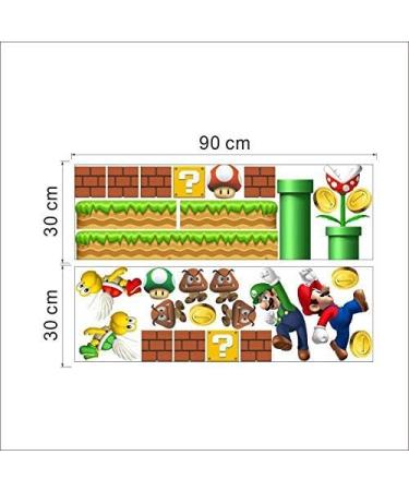 Super Mario Kids Room Wall Sticker - Fun and Colorful Bedroom Decor - Buy Online on SooperMarket.com