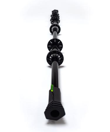Black Rhino Blowguns Khaos 2 Professional Hunting Blowgun .625 Blowgun 4 Foot Long 1 Piece with A 40 Piece Dart Kit Included Anodize Black