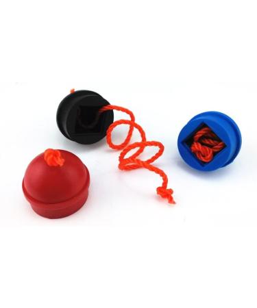 HONBAY 3pcs Rubber Pool Table Billiard Cue Chalk Holders - Mix Color with String - Buy Online on SooperMarket.com