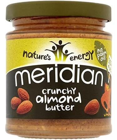 Meridian Foods Almond Butter Crunchy 100% Nuts 170g - Buy Online on SooperMarket.com