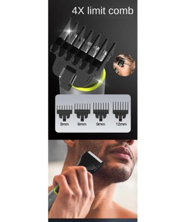 MAKIVI Cordless Rechargeable Hair Clipper & Trimmer Beard Trimmer for Men Adjustable Beard Trimmer with 4 Limit Combs - Buy Online on SooperMarket.com