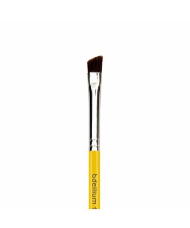 Bdellium Tools Angled Brow Makeup Brush Travel 763 - Short Wooden Handle for Defining Eyebrows - International Shipping Available - Buy Online on SooperMarket.com