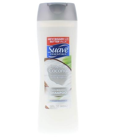 Buy Suave Essentials Tropical Coconut Shampoo & Conditioner 15 Fl. Oz - Nourishing Hair Care for All Hair Types | International Shipping Available - Buy Online on SooperMarket.com