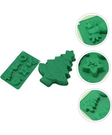 Abaodam 2pcs Christmas Cake Mold Silicone Chocolate Molds Mini Marshmallows for Hot Chocolate DIY Cake Mold - Buy Online on SooperMarket.com
