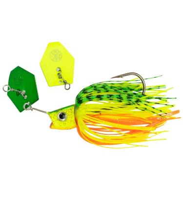 LMAB CHATTERBAIT K fi Multi Vibe 1/0 & 5/0 - Angelk der Kunstk der - Blade Bait for: Zander Barsch & Hecht - Hechtk der Barschk der 5/0 - 14 grams Firetiger