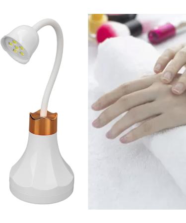 LED UV Nail Lamp 18W Rose Shaped Portable Gooseneck Nail Dryer Flash Cure Light 360 Degree Adjustable USB Rechargeable Nail Extension Gel Curing Lamp for Home DIY & Nail Salon - Buy Online on SooperMarket.com
