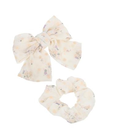 FOMIYES 1 Set Hair Accessories Bands Scrunchies Satin Scrunchies Elastics Bands Ponytail Scrunchies Bow Knotted Satin Hair Tie Bowknot Hair Clip Girl Alligator Clip The Flowers Mesh