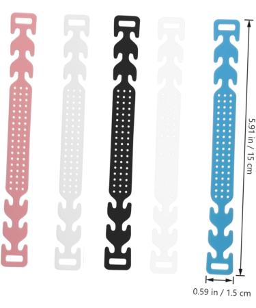 Magiclulu 10pc Elastic Mask Extension Straps & Buckles - Adjustable Ear Aid for Comfort | Elder Rings 15x1.5cm - Buy Online on SooperMarket.com