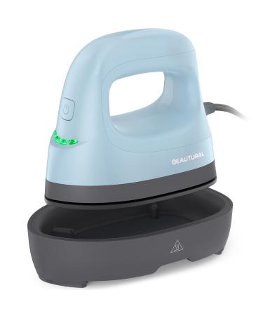 BEAUTURAL Mini Heat Press Machine  Easy to Use for T-Shirts  Shoes  Hats  Bags and Small HTV Vinyl Projects Transfer  4 Heat Settings & Precision Tip  Ceramic Coated Heating Plate  120V
