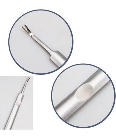 Nail Cleaner Nipper Stainless Nail Cuticle Pusher Manicure Tools Dead Skin Remover Nipper Nail Cuticle Fork Cuticle Cutter Remover for Manicure and Pedicure - Buy Online on SooperMarket.com