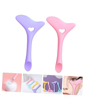 2 Pcs Eyeliner & Mascara Stencil - Easy Makeup Tool for Perfect Eye Looks | Multi-Function Brush for Girls - Buy Online on SooperMarket.com