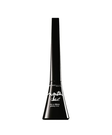 Maybelline New York Eye Studio Master Duo Glossy Liquid Liner  Black Lacquer  0.05 Fluid Ounce
