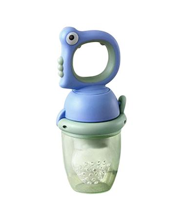 Bexdug fresh food dispenser baby |Ultraicide baby food pacifier made of silicone - healthy and safe nibble feed dispenser bite rings for toddlers newborns and small children blue