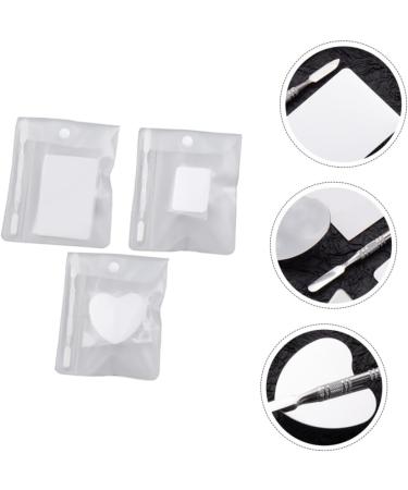 VILLCASE 3 Sets Ring Palette - Nail Art Display & Mixing Kit | Mini Stainless Steel Nail Accessories 7.6x5.1cm - Buy Online on SooperMarket.com