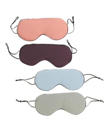 Hemoton 4pcs Double Side Sleep mask Kid Goggles Eye mask Comfortable Sleeping Blinder Portable Lithe Eye Protector Milk Silk Supple Sleep Blindfold Child