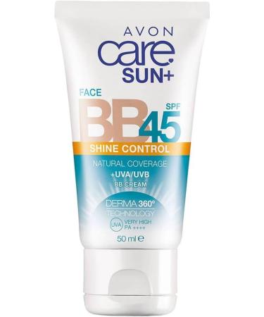 Avon Care Sun+ Shine Control SPF45 Natural Coverage +UVA/UVB BB Cream 50ml - Buy Online on SooperMarket.com