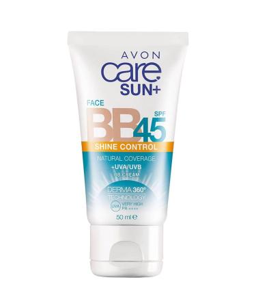 Avon Care Sun+ Shine Control SPF45 Natural Coverage +UVA/UVB BB Cream 50ml