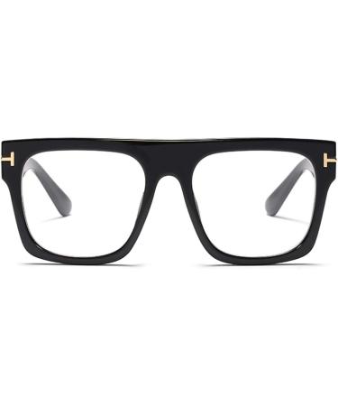 Jurchio Unisex Classic Glasses - Vintage Space Frame Clear Lens Stylish & Durable Includes Black Glasses Case | Shop Now! - Buy Online on SooperMarket.com
