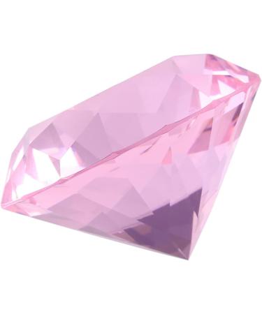 MUNEFE Diamondsly Glass Crystal Drill 2 Color Nail Art Display Glass Crystal Drill for Decorating Rooms and Other Shot Models(60MM pink) - Buy Online on SooperMarket.com