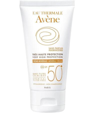 Avene Sun Care Very High Protection Mineral Cream SPF50+ 50ml - Buy Online on SooperMarket.com