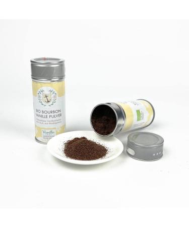 40g organic vanilla powder from Madagascar |ground bourbon vanilla pods from K.B.A.|For baking and cooking |Pure vanilla aroma |Top vanilla quality