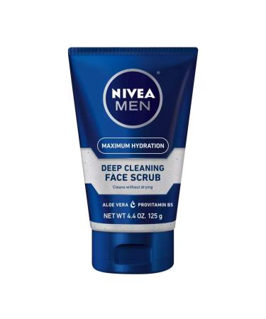Nivea Men Deep Cleaning Face Scrub Maximum Hydration 4.4 oz (125 g)