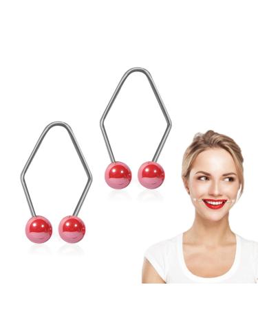 Dimple Makers Face Dimple Trainer Dimple Trainer for the face Dimple Makers for Face Smile Beauty Exerciser Facial Smile Maker Trainer (Red)