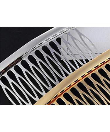 Vasana 2-Piece Gold & Silver Elegant Alloy Hair Combs for Women & Girls - French Twist Kamm Grips & Styling Tools - Buy Online on SooperMarket.com