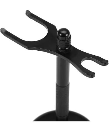 Shaving Brush Stand - Zinc Alloy Holder for Moustache & Razor | Stable & Balanced Black - Buy Online on SooperMarket.com