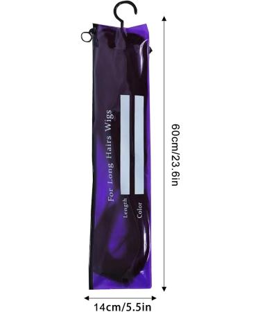 Lesunbak Wig Holder For Multiple Wigs - Hair Extension Holder - Extra Long Wig Holder Storage Space-Saving Design Home Use For Must-have Purple - Buy Online on SooperMarket.com