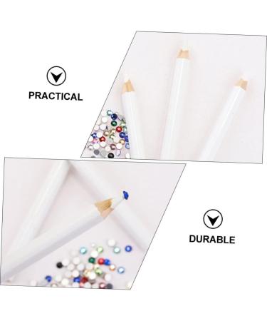 DOITOOL 96 Pcs Nail Point Drill Pencil Rhinestone Picker Pen Dotting Manicure Pen Nail Art Wax Pen Crystals Picking Pen Wax Rhinestone Picker Nail Art Gems Ballpoint Pen Wood White Pickup - Buy Online on SooperMarket.com