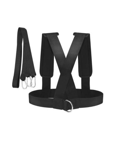 Sled Harness Tire Pulling Speed Resistance Power Belt Adjustable Weight Trainer with Pull Strap sled Harness