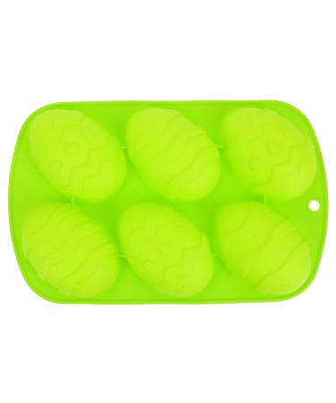 DECHOUS 1pc Easter Egg Cake Mold Mousse Cake Silica Gel 3D Household 26.5X16.5CM Green