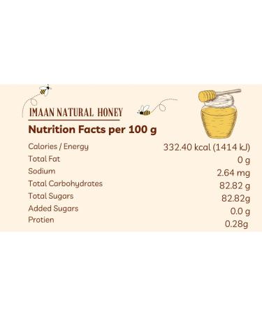 IMAAN Natural Honey 1KG Eucalyptus Honey 100% Natural & Pure Honey Premium Quality Honey. - Buy Online on SooperMarket.com