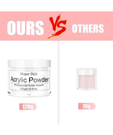 4.23oz Acrylic Powder for Long-Lasting French Manicure - Professional Crystal Polymer Nail System, No Lamp Needed (01) Nude-D - Buy Online on SooperMarket.com